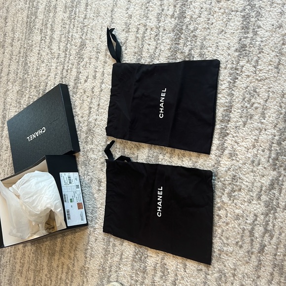 Chanel flat espadrilles size 38 raffia plastic beige clear slip ons - Picture 8 of 8